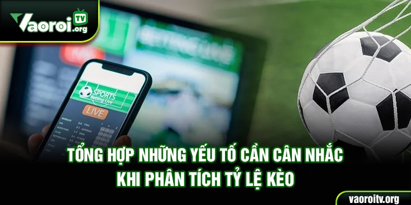 Tổng hợp những yếu tố cần cân nhắc khi phân tích tỷ lệ kèo